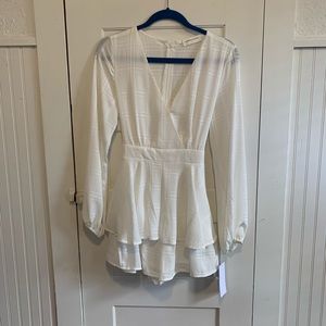 NWT Goodnight Macaroon White Romper